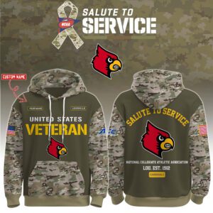 Louisville Cardinals 2025 Salute To Service Unisex Performance Hoodie