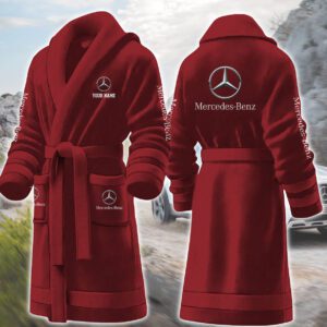 Mercedes-Benz Motocycles Personalized Fleece Bathrobe