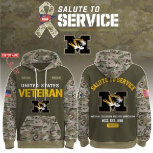 Missouri Tigers 2025 Salute To Service Unisex Performance Hoodie