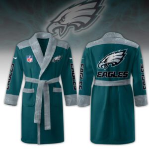 Philadelphia Eagles Fleece Bathrobe Luxurious Comfort Beachrobe BRP1294
