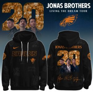 Philadelphia Eagles x Jonas Brothers "JONAS20: Living The Dream Tour" Unisex Hoodie