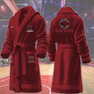 Toronto Raptors NBA Personalized Fleece Bathrobe