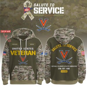 Virginia Cavaliers 2025 Salute To Service Unisex Performance Hoodie