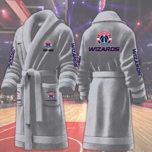 Washington Wizards NBA Personalized Fleece Bathrobe
