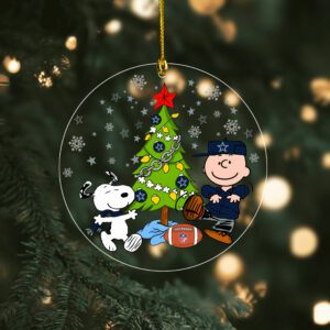 Dallas Cowboys Merry Christmas Ornament 2025