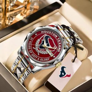Houston Texans 125th Anniversary Alloy Luxury Quartz Watch GIFT1037