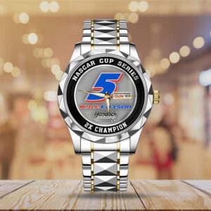 Alternative view of Kyle Larson 2025 NASCAR Cup Series Champion Alloy Luxury Quartz Watch GIFT1012