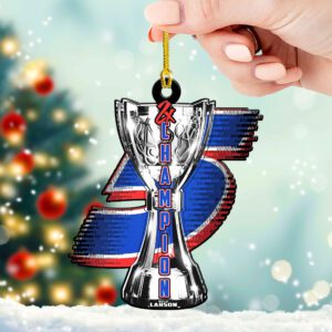 Kyle Larson 2025 NASCAR Cup Series Champion Custom Shape 2-sided Acrylic Ornament KLCHAMP1018