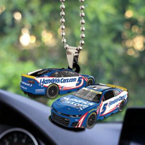 Alternative view of Kyle Larson 2025 NASCAR Cup Series Champion Custom shape 2-sided Acrylic Car Ornament  KLCHAMP1023
