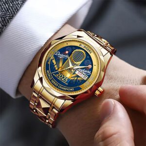 Alternative view of Los Angeles Dodgers 2025 World Series Champions Alloy Luxury Quartz Watch CHAMP1004