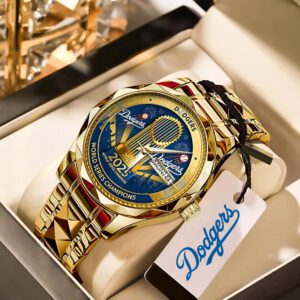 Los Angeles Dodgers 2025 World Series Champions Alloy Luxury Quartz Watch CHAMP1004