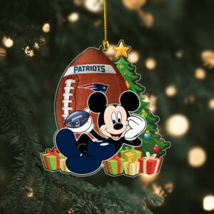 New England Patriots Merry Christmas Ornament 2025