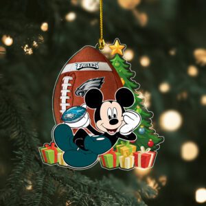 Philadelphia Eagles Merry Christmas Ornament 2025