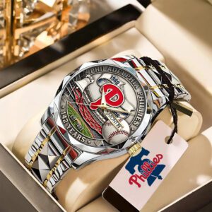 Philadelphia Phillies 142nd Anniversary Alloy Luxury Quartz Watch GIFT1006