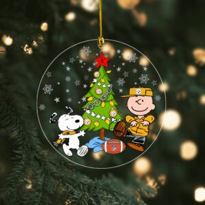 Pittsburgh Steelers Merry Christmas Ornament 2025