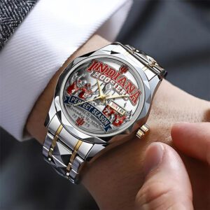 Alternative view of Indiana Hoosiers Football 2025 National Champions Alloy Luxury Quartz Watch CHAMP20274