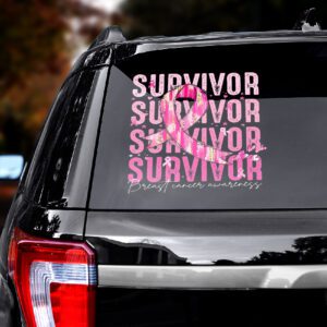 Alternative view of Breast Cancer Awareness Car Sticker CTK1121