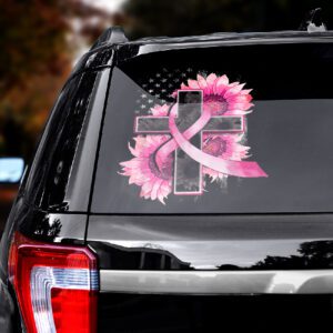 Alternative view of Breast Cancer Awareness Car Sticker CTK1126