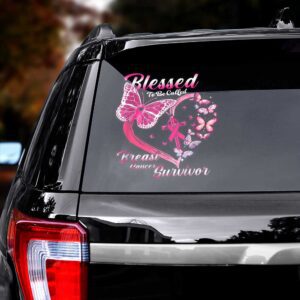 Alternative view of Breast Cancer Awareness Car Sticker CTK1127