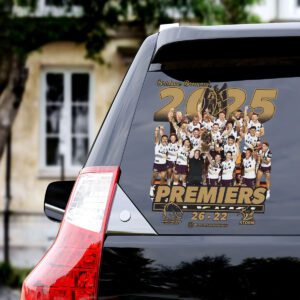 Brisbane Broncos 2025 NRL Premiers 3D Car Sticker CTK1025