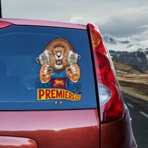 Brisbane Lions Premiers 2025 3D Car Sticker CTK1088