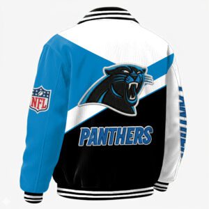 Alternative view of Carolina Panthers Classic Varsity Bomber Jacket CBB3619