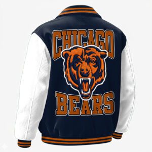 Alternative view of Chicago Bears Classic Varsity Bomber Jacket CBB3650