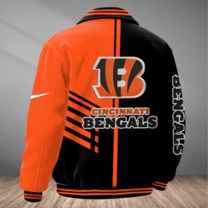 Alternative view of Cincinnati Bengals Classic Varsity Bomber Jacket CBB3583