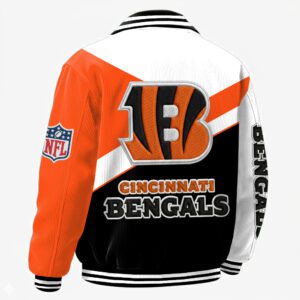 Alternative view of Cincinnati Bengals Classic Varsity Bomber Jacket CBB3617