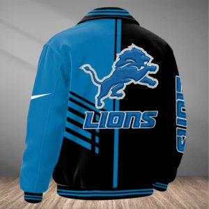 Alternative view of Detroit Lions Classic Varsity Bomber Jacket CBB3577