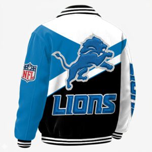 Alternative view of Detroit Lions Classic Varsity Bomber Jacket CBB3613