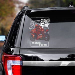 Alternative view of Ducati Lenovo Team x Marc Marquez 3D Car Sticker CTK1043