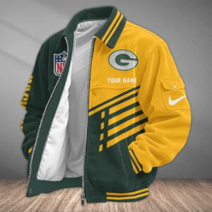 Green Bay Packers Classic Varsity Bomber Jacket CBB3578