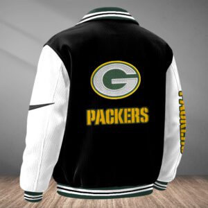 Alternative view of Green Bay Packers Classic Varsity Bomber Jacket CBB3677
