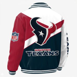 Alternative view of Houston Texans Classic Varsity Bomber Jacket CBB3610
