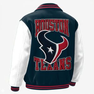 Alternative view of Houston Texans Classic Varsity Bomber Jacket CBB3643