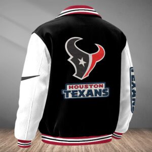 Alternative view of Houston Texans Classic Varsity Bomber Jacket CBB3676
