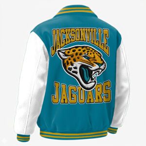 Alternative view of Jacksonville Jaguars Classic Varsity Bomber Jacket CBB3641