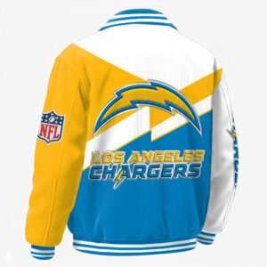 Alternative view of Los Angeles Chargers Classic Varsity Bomber Jacket CBB3606