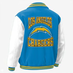 Alternative view of Los Angeles Chargers Classic Varsity Bomber Jacket CBB3638