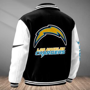 Alternative view of Los Angeles Chargers Classic Varsity Bomber Jacket CBB3672