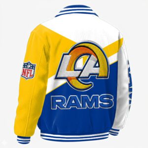 Alternative view of Los Angeles Rams Classic Varsity Bomber Jacket CBB3603
