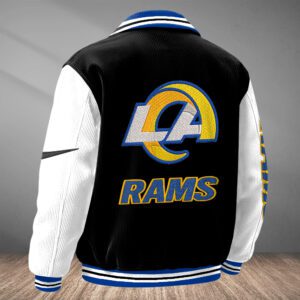 Alternative view of Los Angeles Rams Classic Varsity Bomber Jacket CBB3670