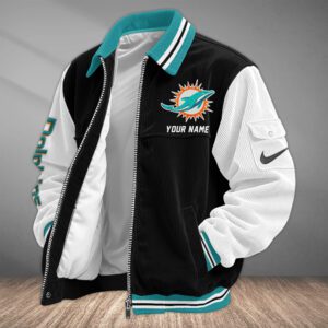 Miami Dolphins Classic Varsity Bomber Jacket CBB3668