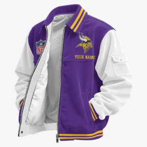 Minnesota Vikings Classic Varsity Bomber Jacket CBB3636