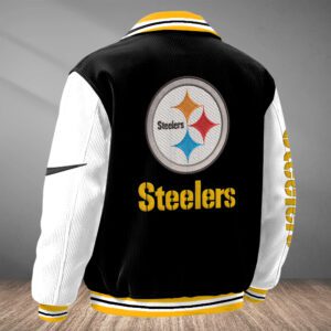 Alternative view of Pittsburgh Steelers Classic Varsity Bomber Jacket CBB3663