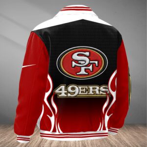 Alternative view of San Francisco 49ers Classic Varsity Bomber Jacket CBB3594