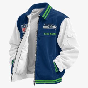 Seattle Seahawks Classic Varsity Bomber Jacket CBB3626