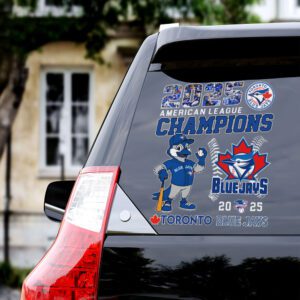 Toronto Blue Jays 2025 American League Champions 3D Car Sticker CTK1044