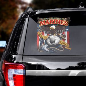Alternative view of US Marine Corps Car Sticker CTK1077